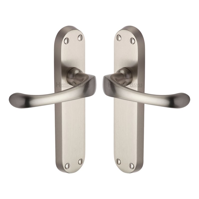 Gloucester Door Handle on Plate - V6060-SN