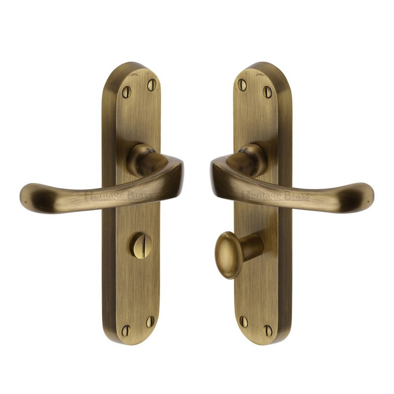 Gloucester Door Handle on Plate - V6070-AT