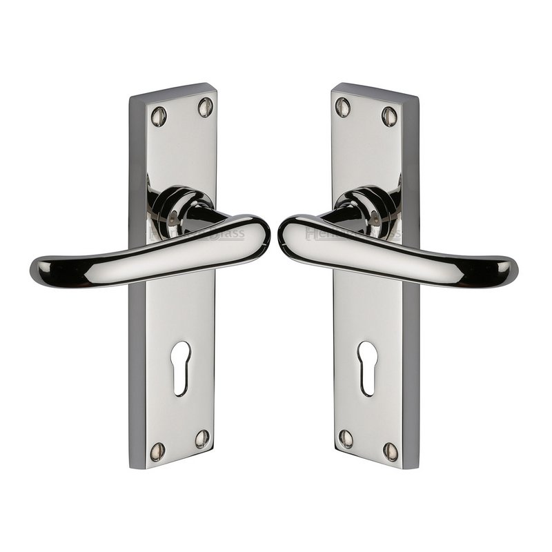 Windsor Door Handle on Plate - V700-PNF
