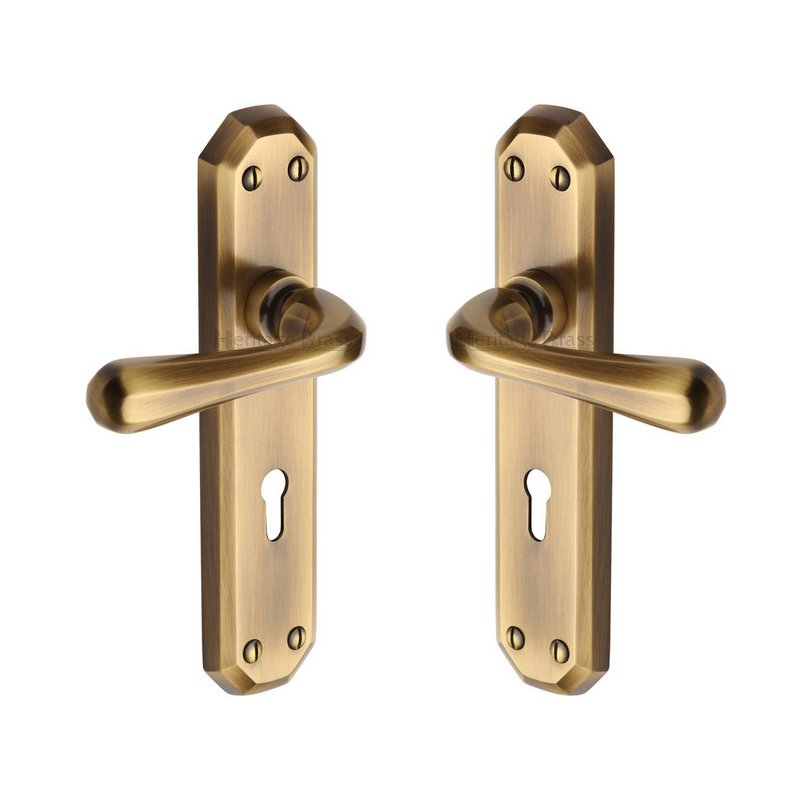 Charlbury Door Handle on Plate - V7050-AT