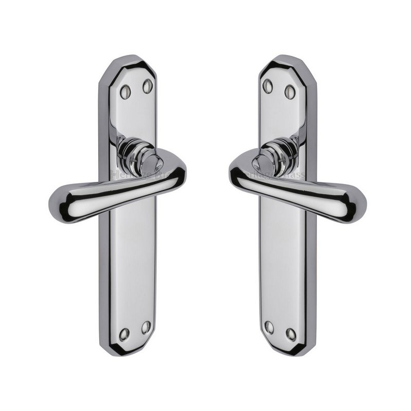Charlbury Door Handle on Plate - V7060-PC