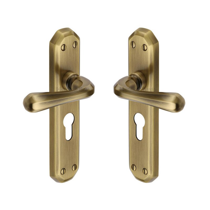 Charlbury Door Handle on Plate - V7066.48-AT
