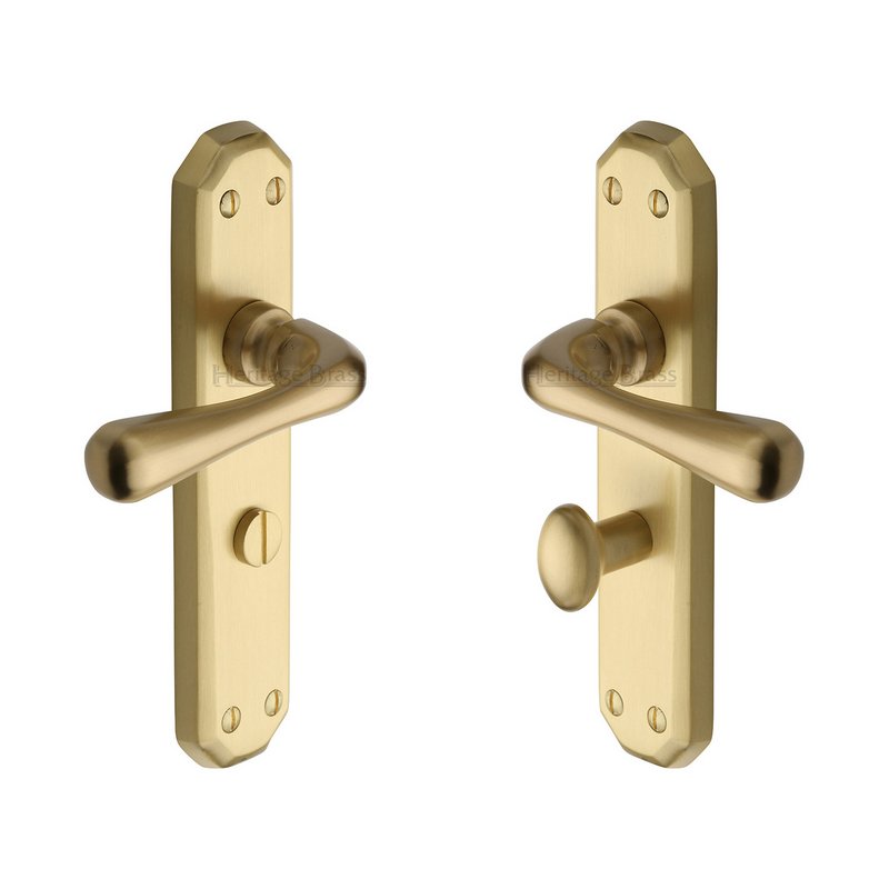 Charlbury Door Handle on Plate - V7070-SB