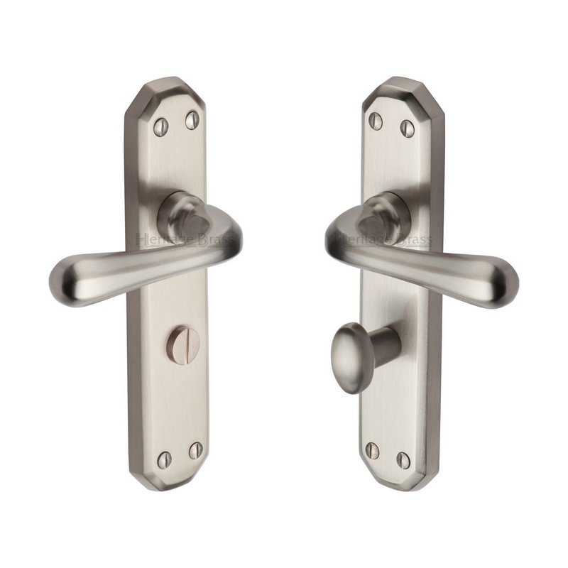 Charlbury Door Handle on Plate - V7070-SN