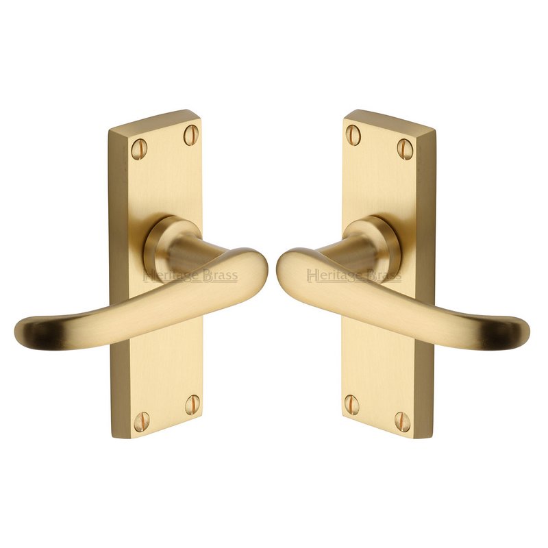 Windsor Short Door Handle on Plate - V710-SB