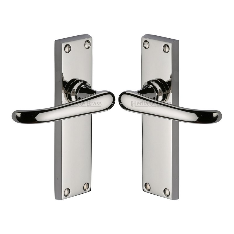 Windsor Door Handle on Plate - V713-PNF