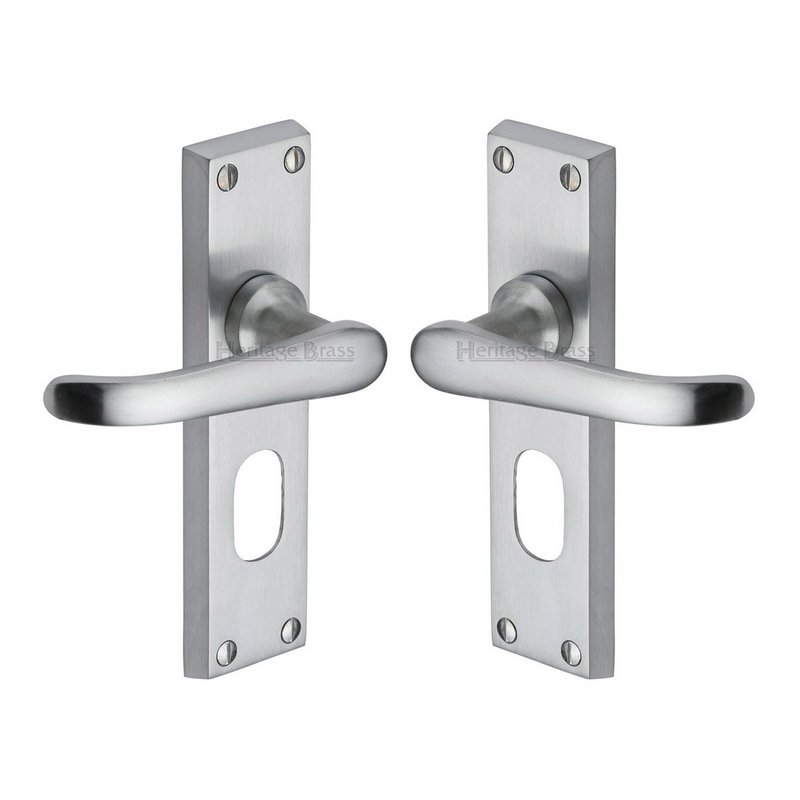 Windsor Door Handle on Plate - V725-SC