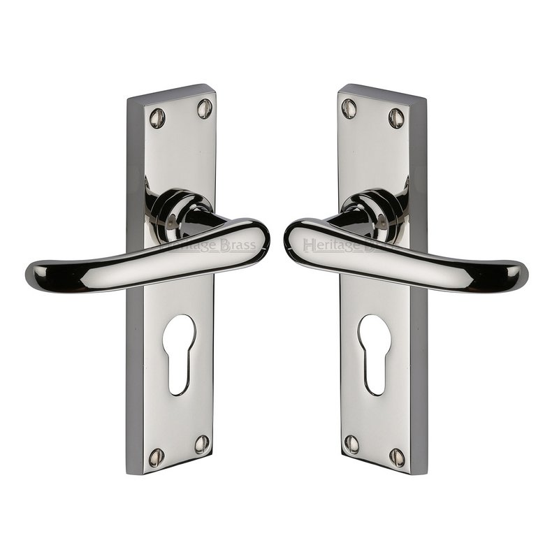 Windsor Door Handle on Plate - V727.48-PNF