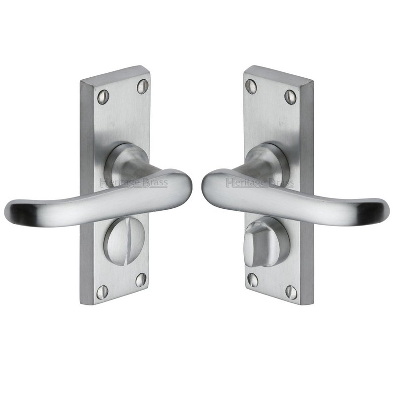 Windsor Short Door Handle on Plate - V735-SC