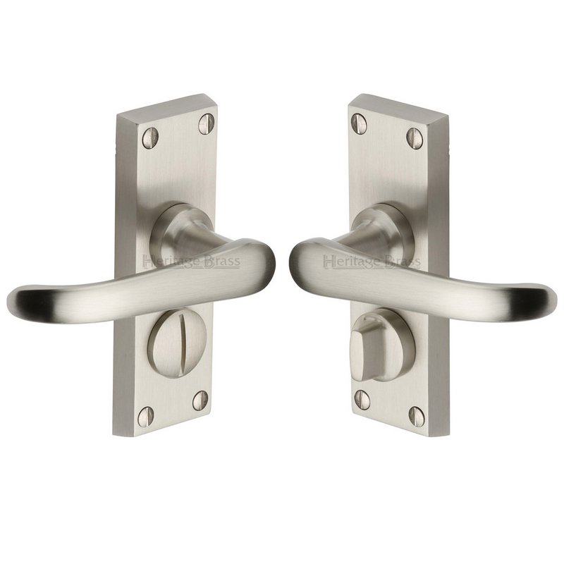 Windsor Short Door Handle on Plate - V735-SN