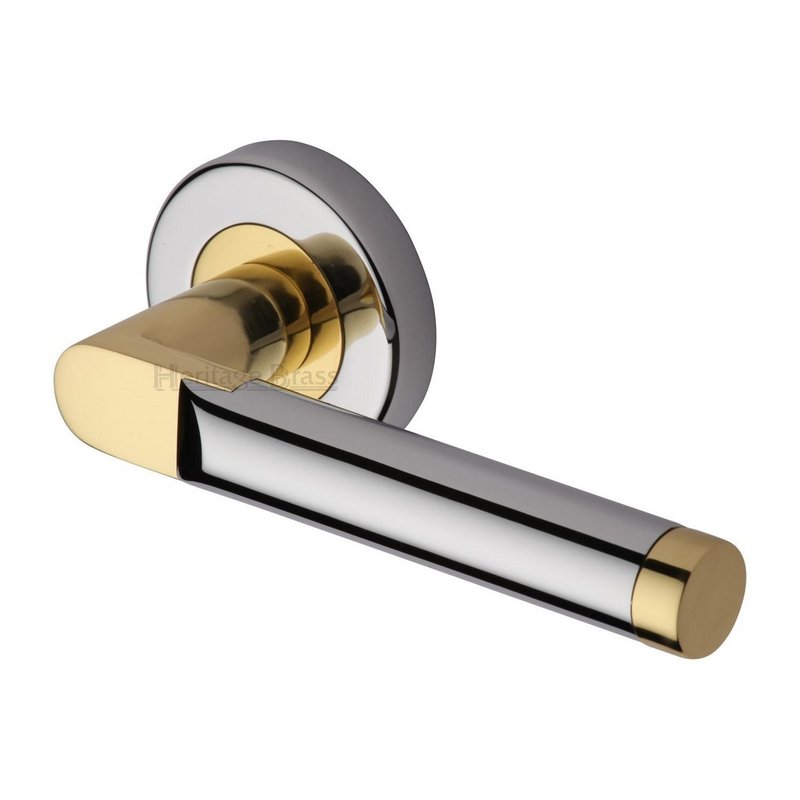 Celia Door Handle on Round Rose - V7450-CB