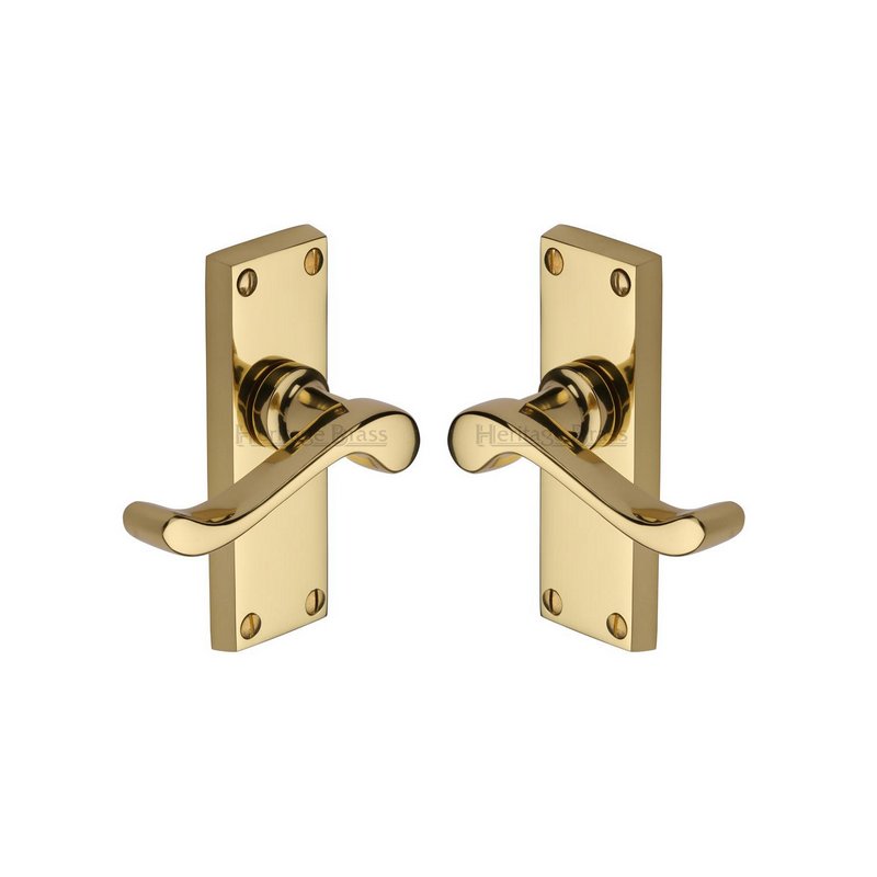 Bedford Short Door Handle on Plate - V800-PB