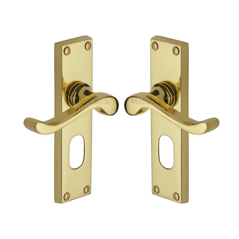 Bedford Door Handle on Plate - V805-PB