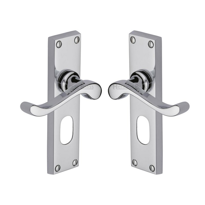 Bedford Door Handle on Plate - V805-PC