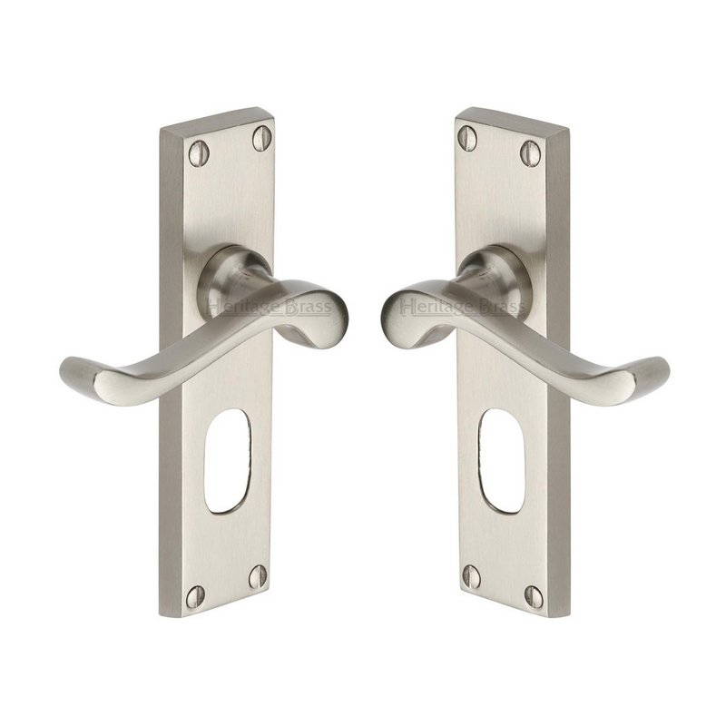 Bedford Door Handle on Plate - V805-SN