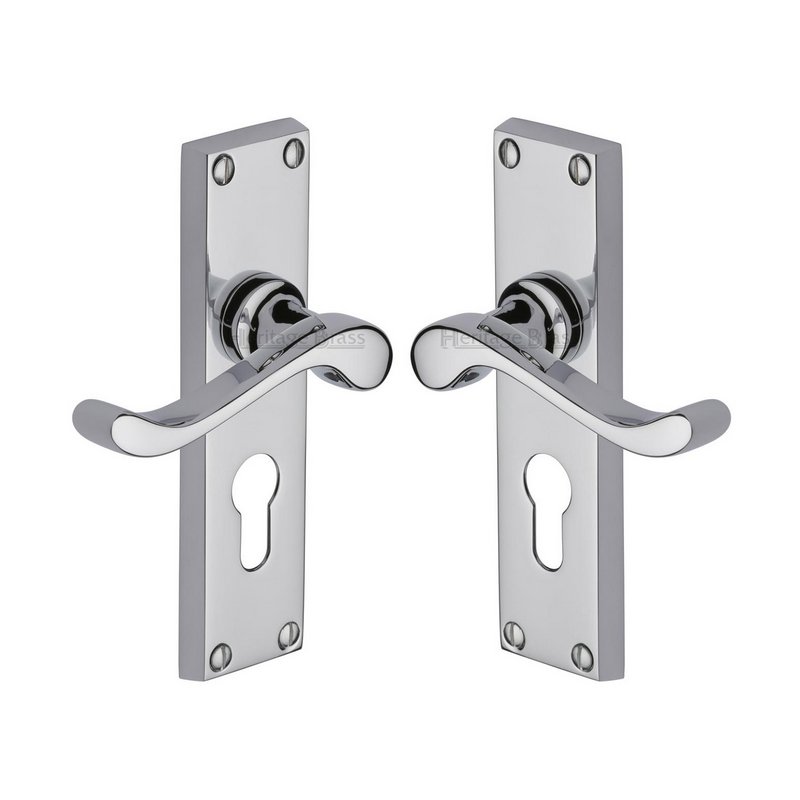 Bedford Door Handle on Plate - V807.48-PC