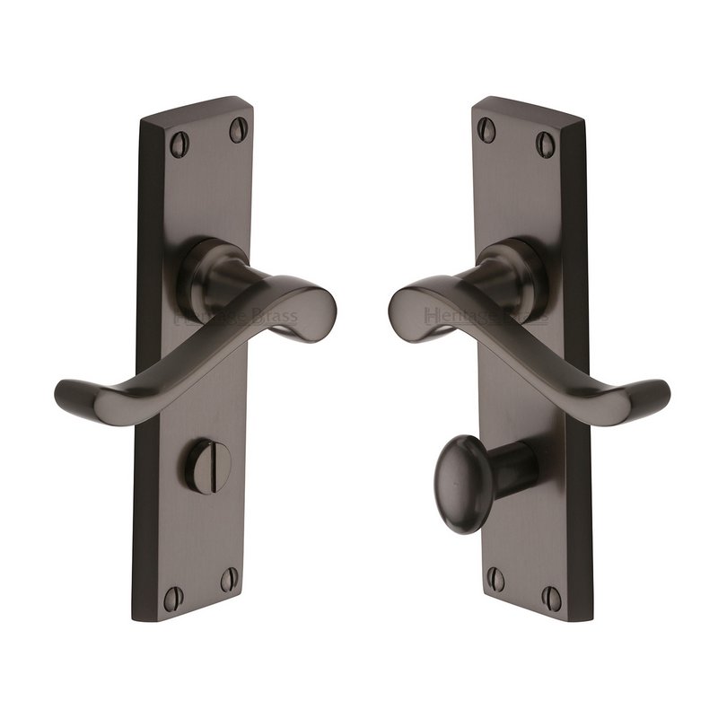 Bedford Door Handle on Plate - V815-MB