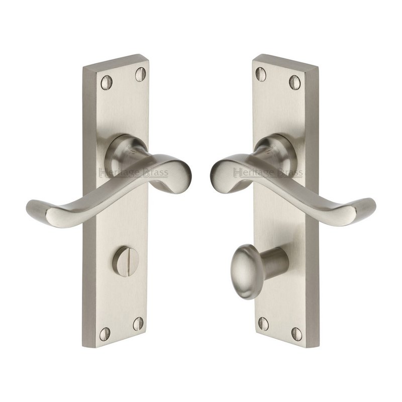 Bedford Door Handle on Plate - V815-SN