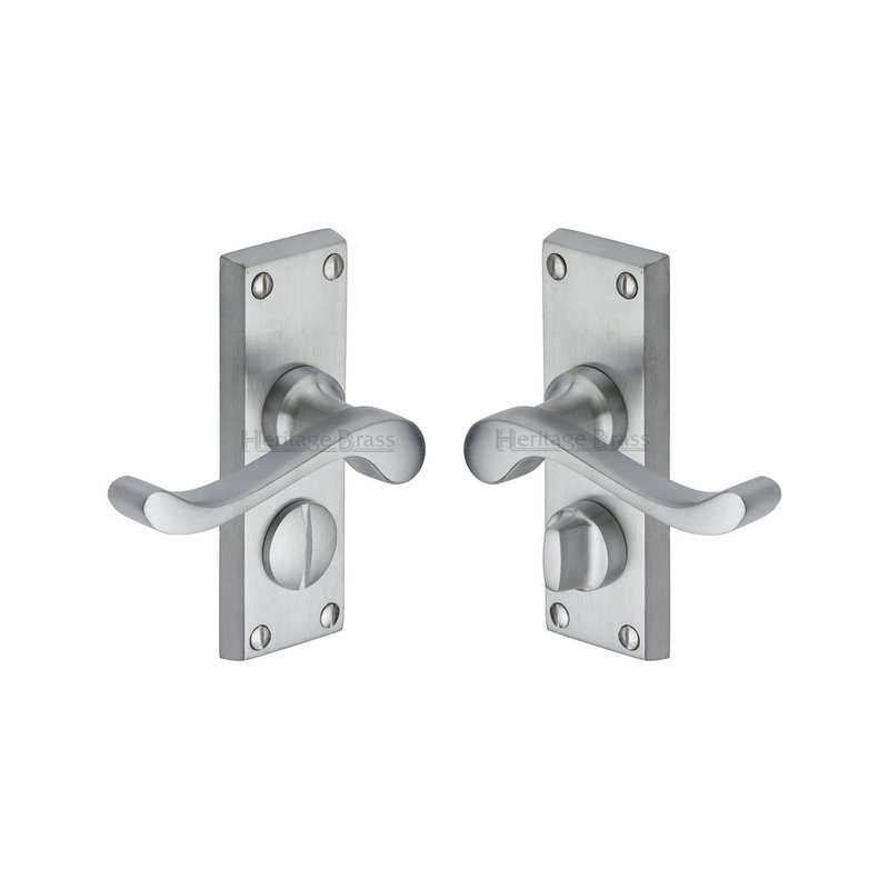 Bedford Short Door Handle on Plate - V825-SC