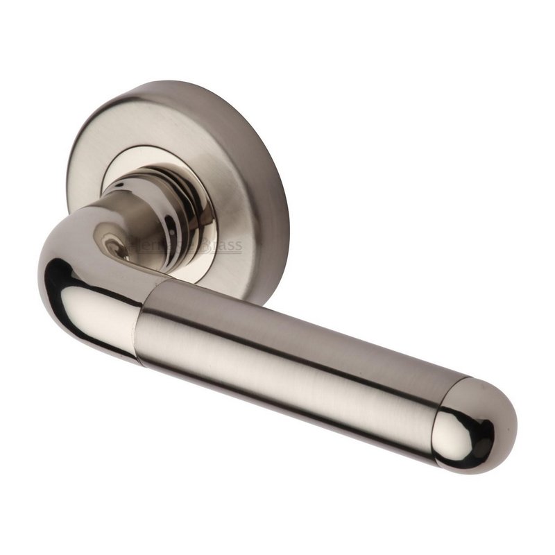 Vienna Door Handle on Round Rose - VIE1920-MC