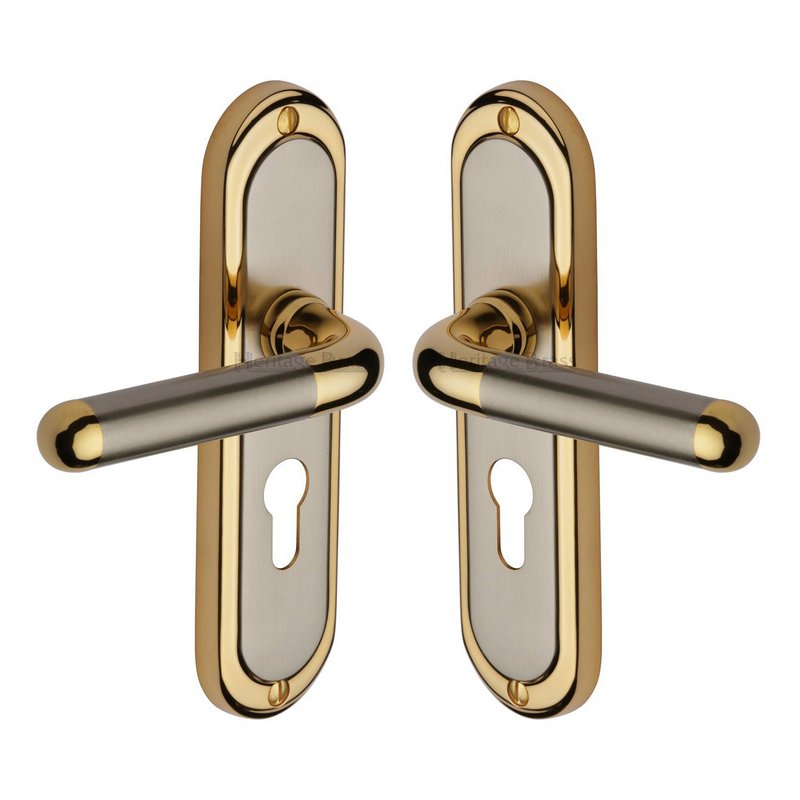 Vienna Door Handle on Plate - VIE3348-JP