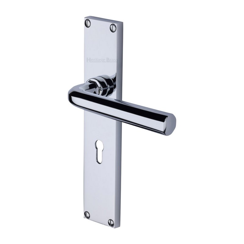 Octave Door Handle on 200mm Plate - VT5900-PC