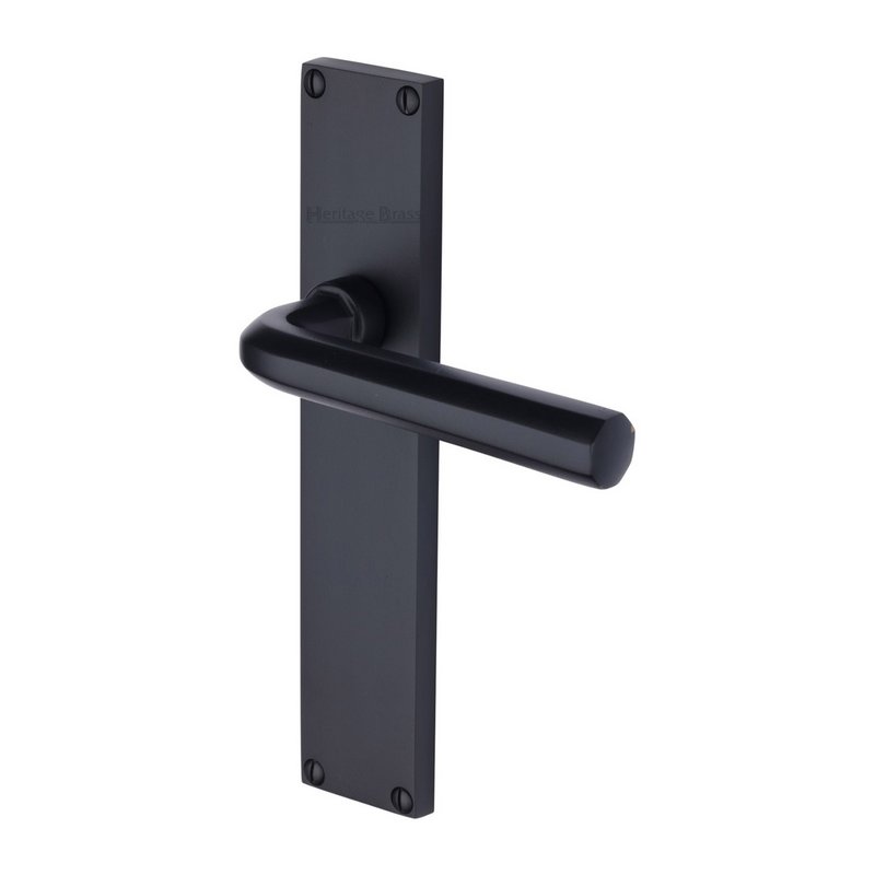 Octave Door Handle on 200mm Plate - VT5910-BKMT