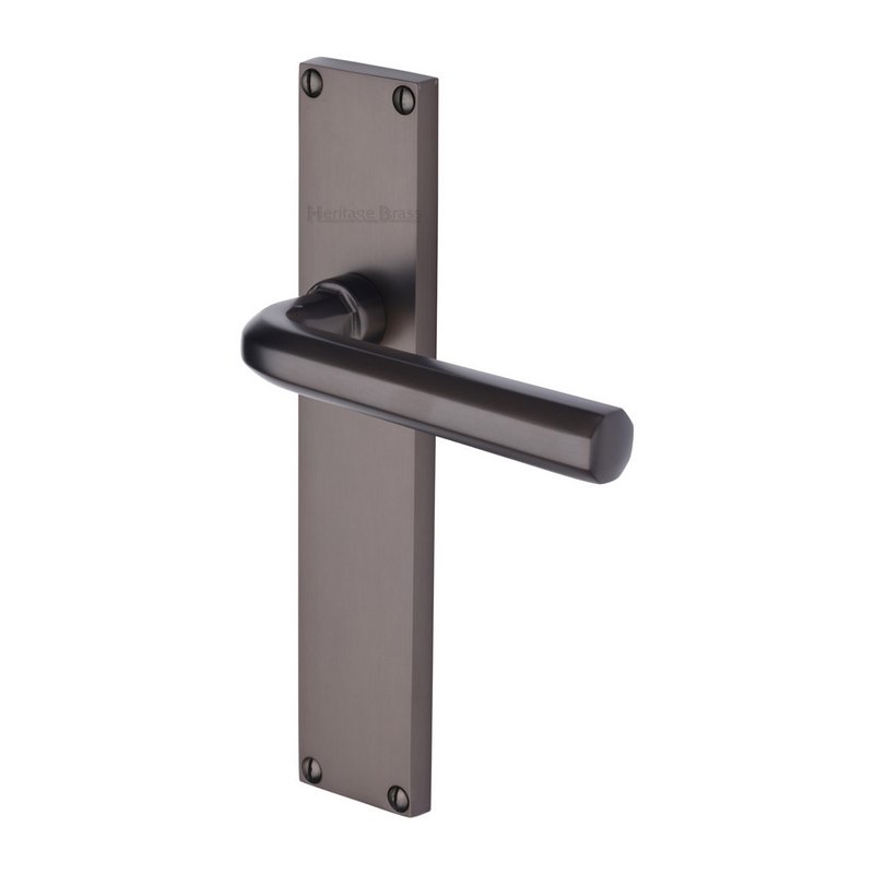 Octave Door Handle on 200mm Plate - VT5910-MB