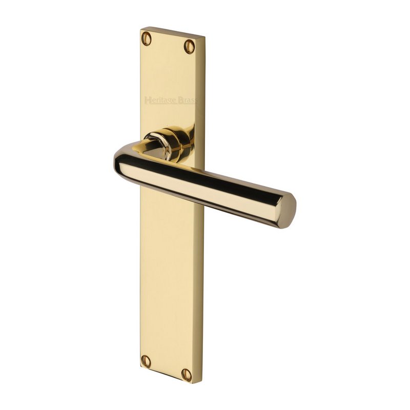 Octave Door Handle on 200mm Plate - VT5910-PB