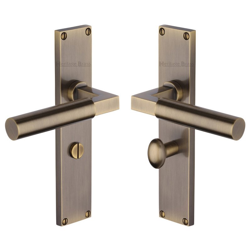 Bauhaus Door Handle on 200mm Plate - VT6330-AT