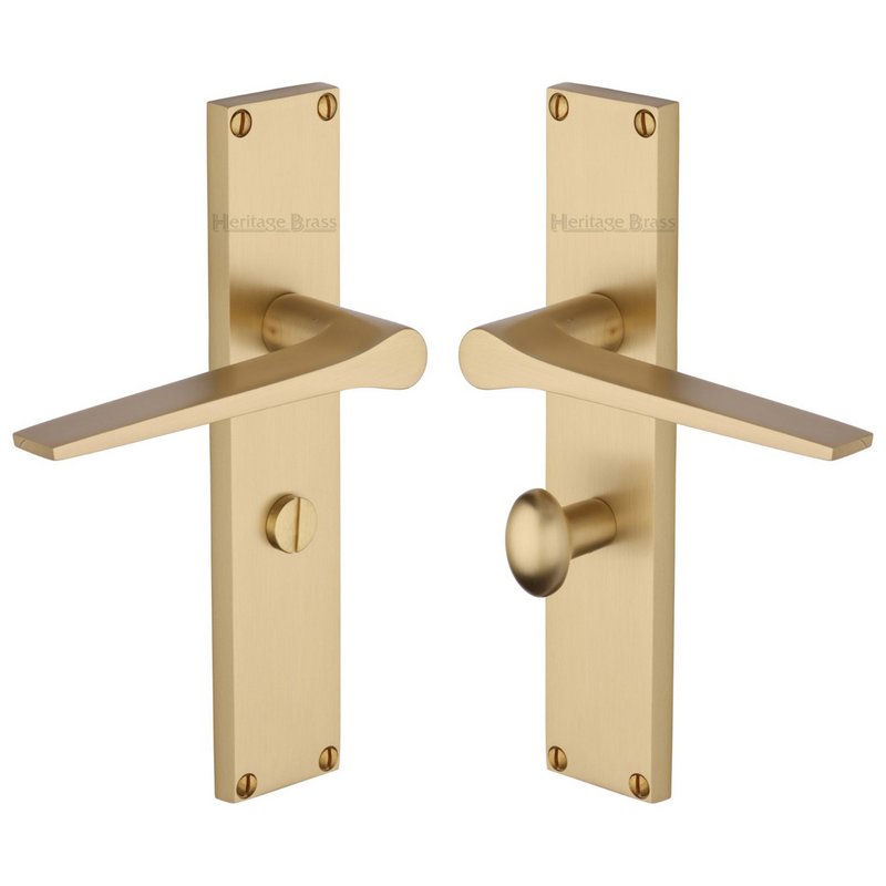 Gio Door Handle on 200mm Plate - VT8130-SB