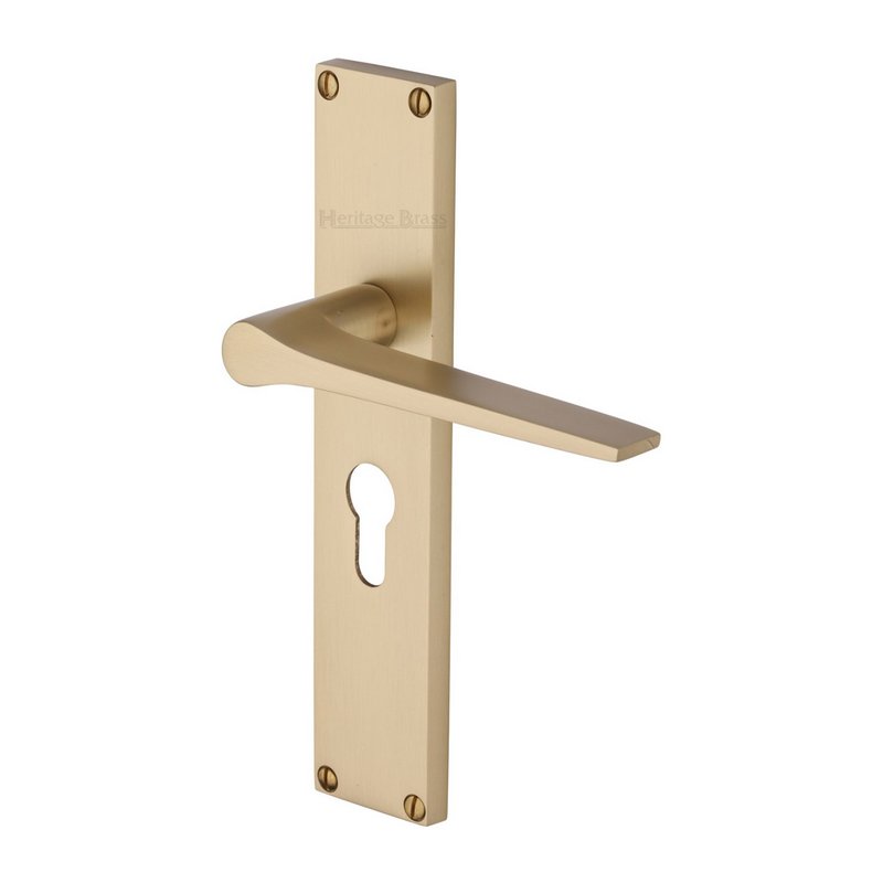 Gio Door Handle on 200mm Plate - VT8148-SB