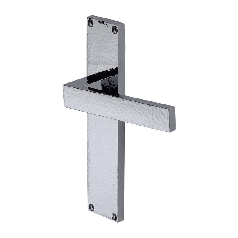 Delta Hammered Door Handle on Plate - VTH3310-PC