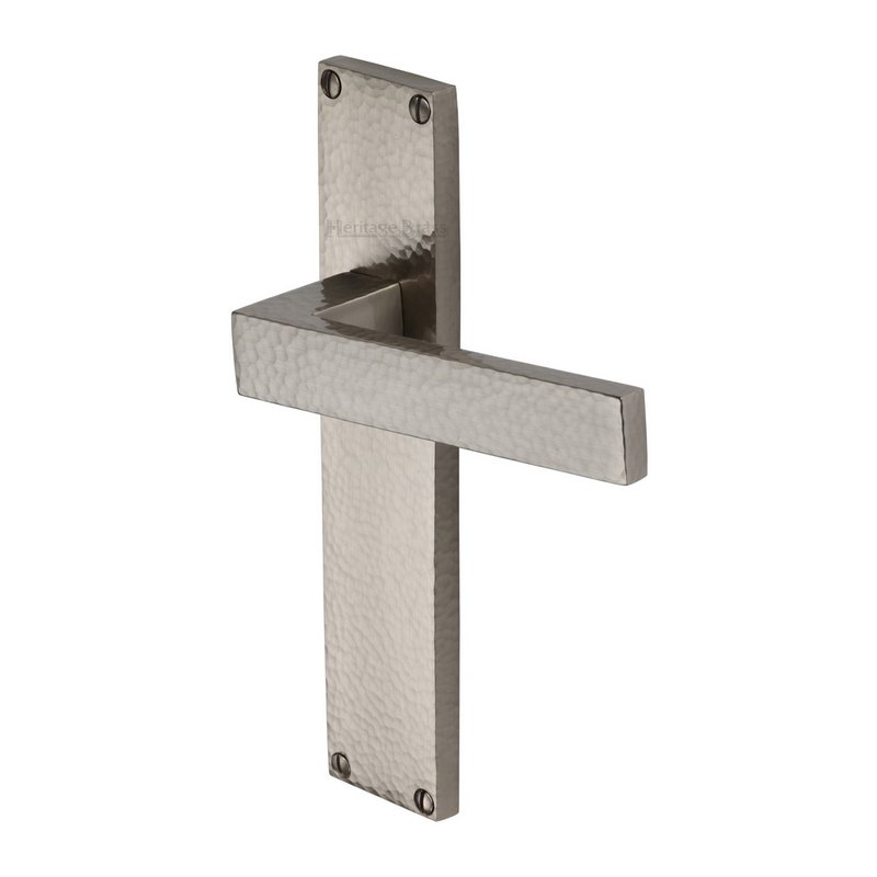 Delta Hammered Door Handle on Plate - VTH3310-SN