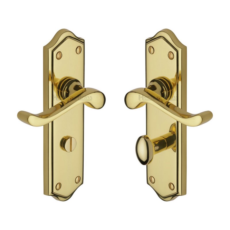 Buckingham Door Handle on Plate - W4220-PB