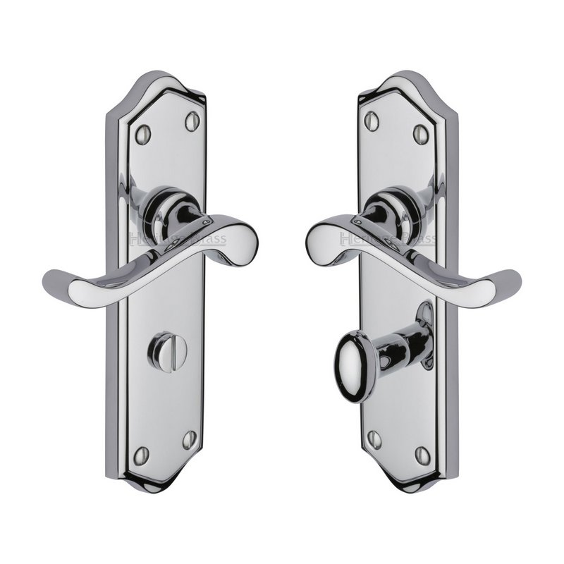 Buckingham Door Handle on Plate - W4220-PC