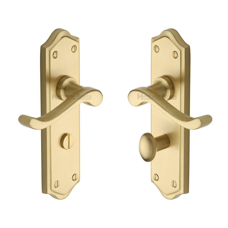Buckingham Door Handle on Plate - W4220-SB