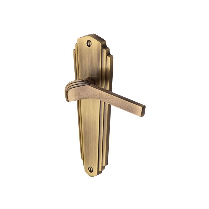 Waldorf Door Handle on Plate - WAL6510-AT
