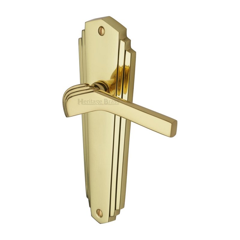 Waldorf Door Handle on Plate - WAL6510-PB