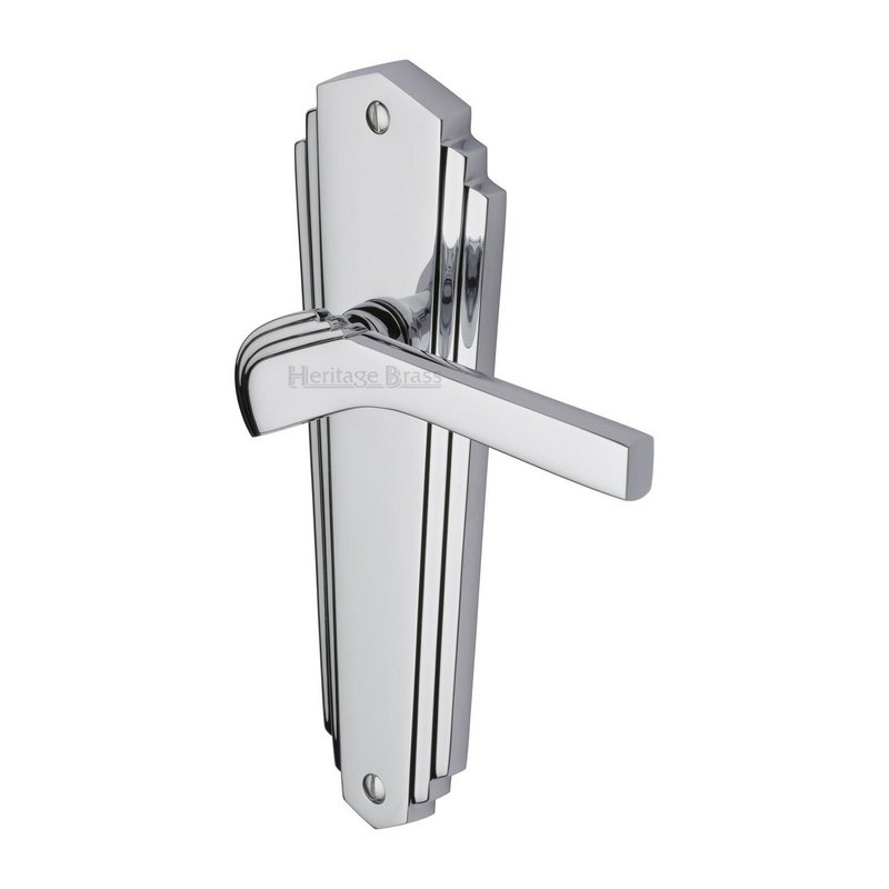 Waldorf Door Handle on Plate - WAL6510-PC