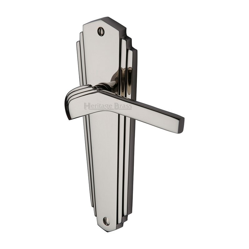 Waldorf Door Handle on Plate - WAL6510-PNF