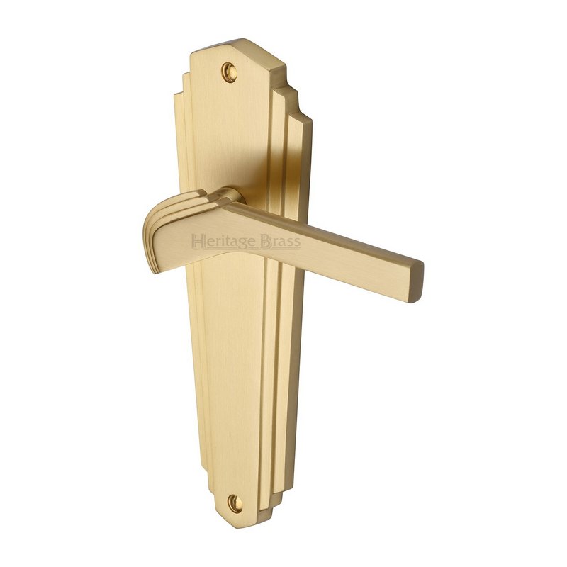 Waldorf Door Handle on Plate - WAL6510-SB