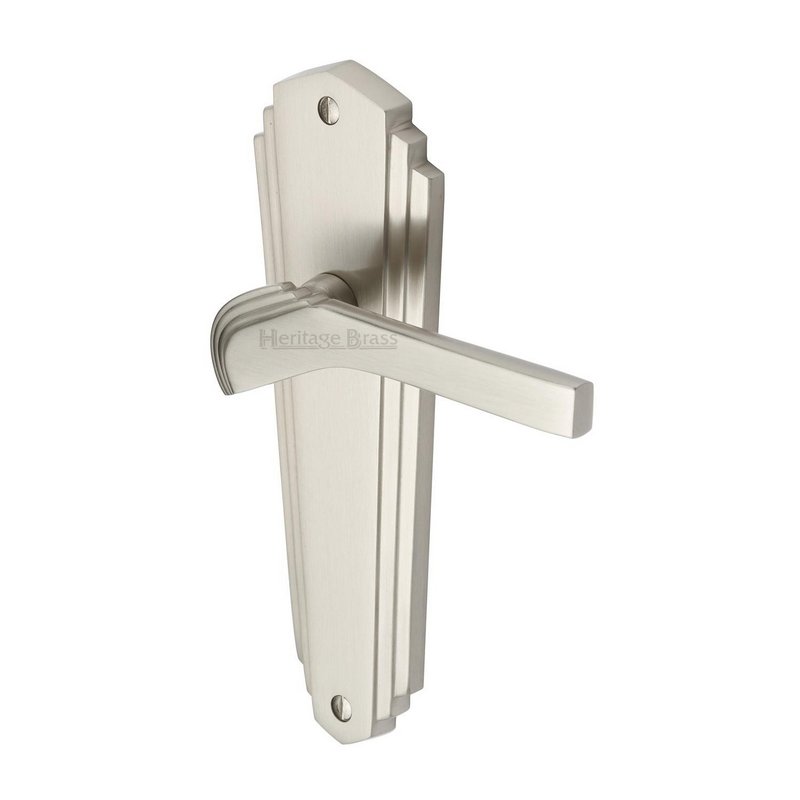 Waldorf Door Handle on Plate - WAL6510-SN