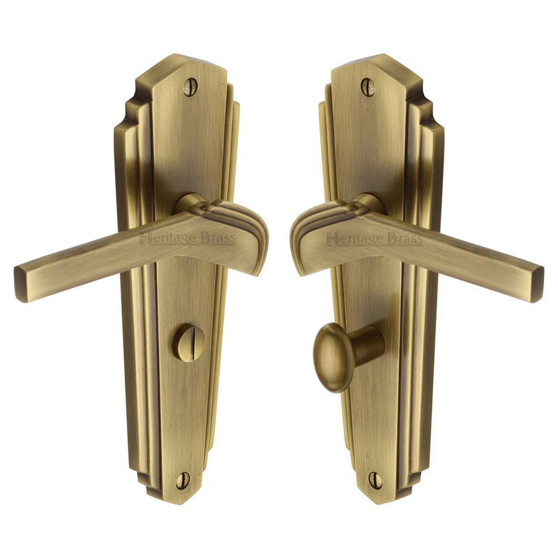 Waldorf Door Handle on Plate - WAL6530-AT
