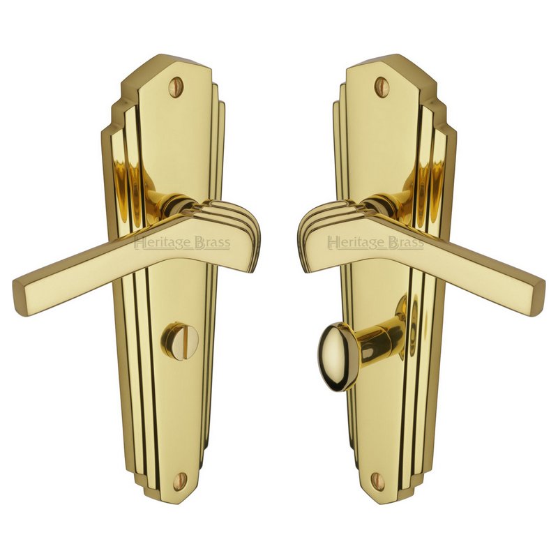 Waldorf Door Handle on Plate - WAL6530-PB