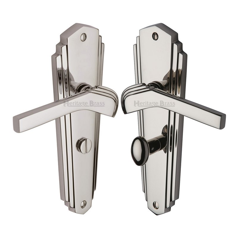 Waldorf Door Handle on Plate - WAL6530-PNF