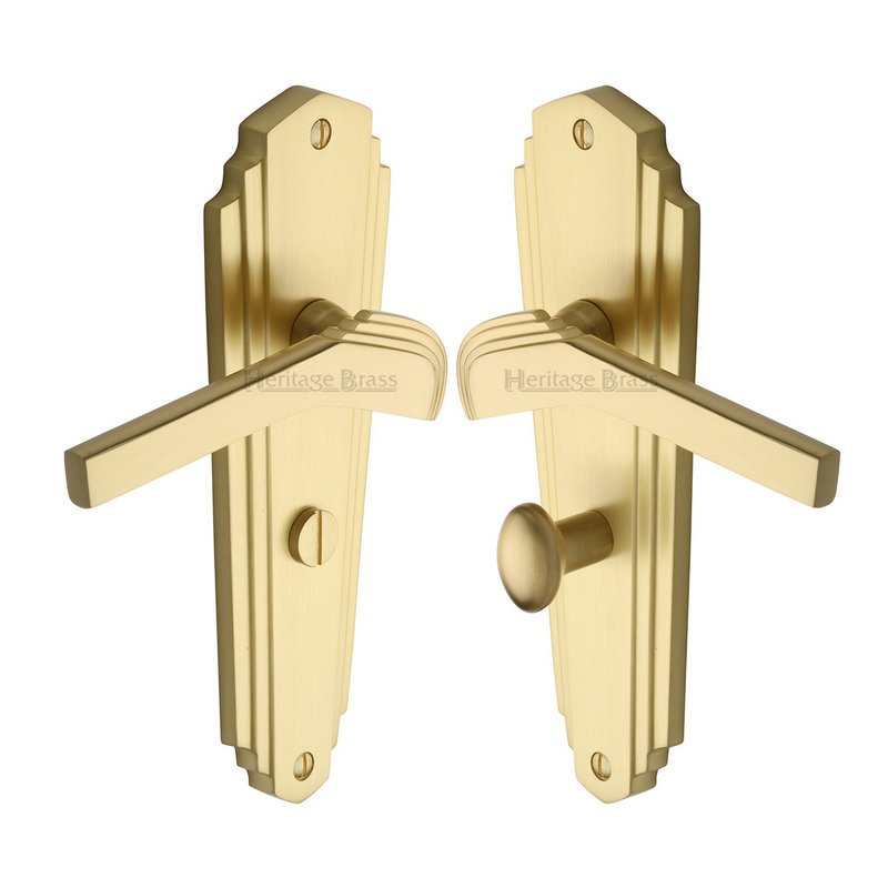 Waldorf Door Handle on Plate - WAL6530-SB