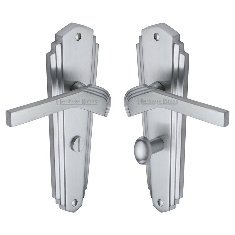 Waldorf Door Handle on Plate - WAL6530-SC