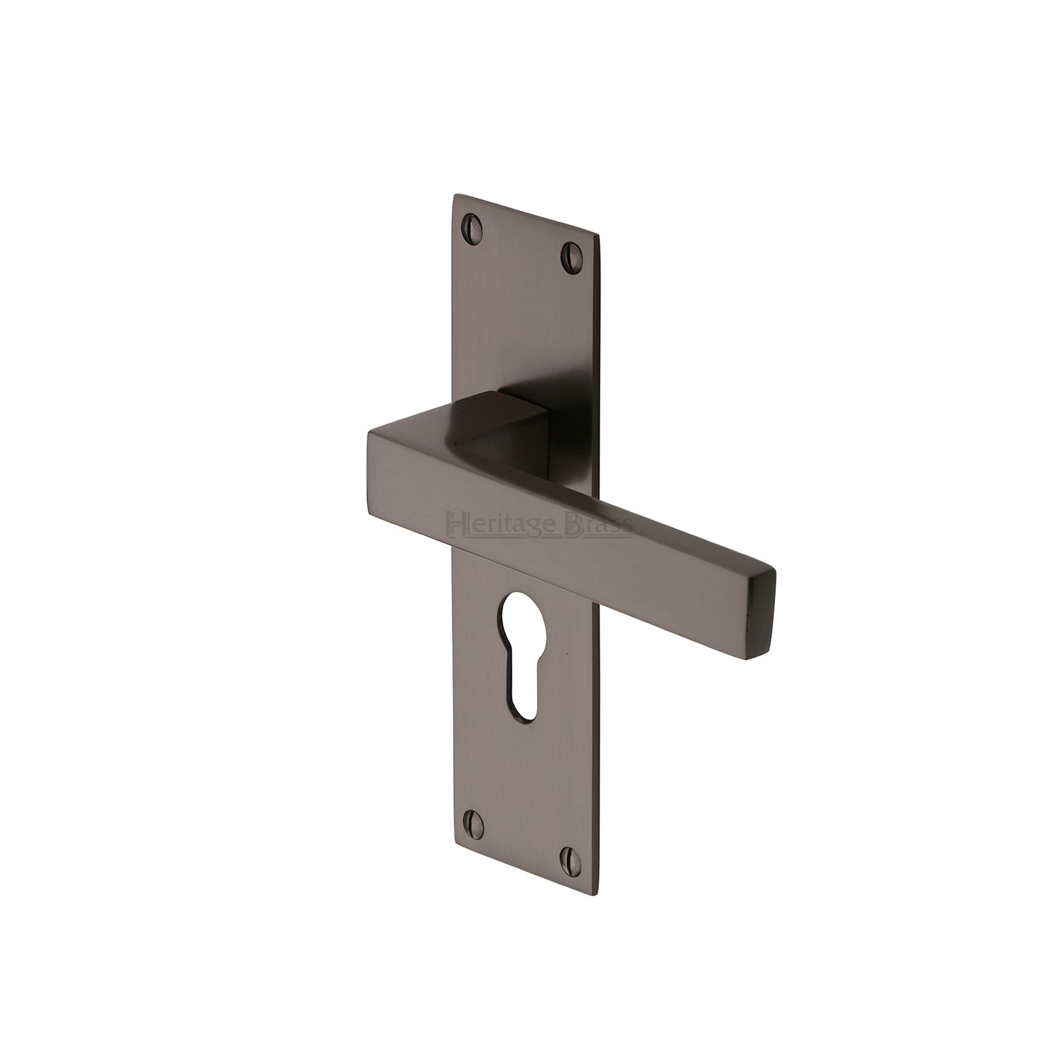 Metro Door Handle on Plate - MET4948-MB