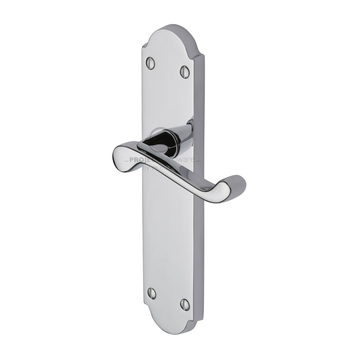 Kensington Door Handle on Plate - PR7084-PC